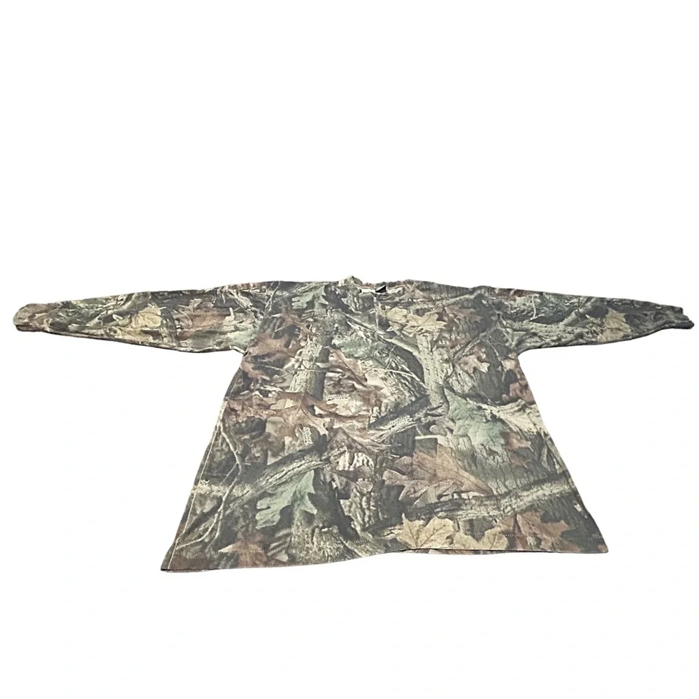 Vintage 90s Ranger 2XL RealTree Advantage Timber Camo Henley USA - Picture 3 of 12